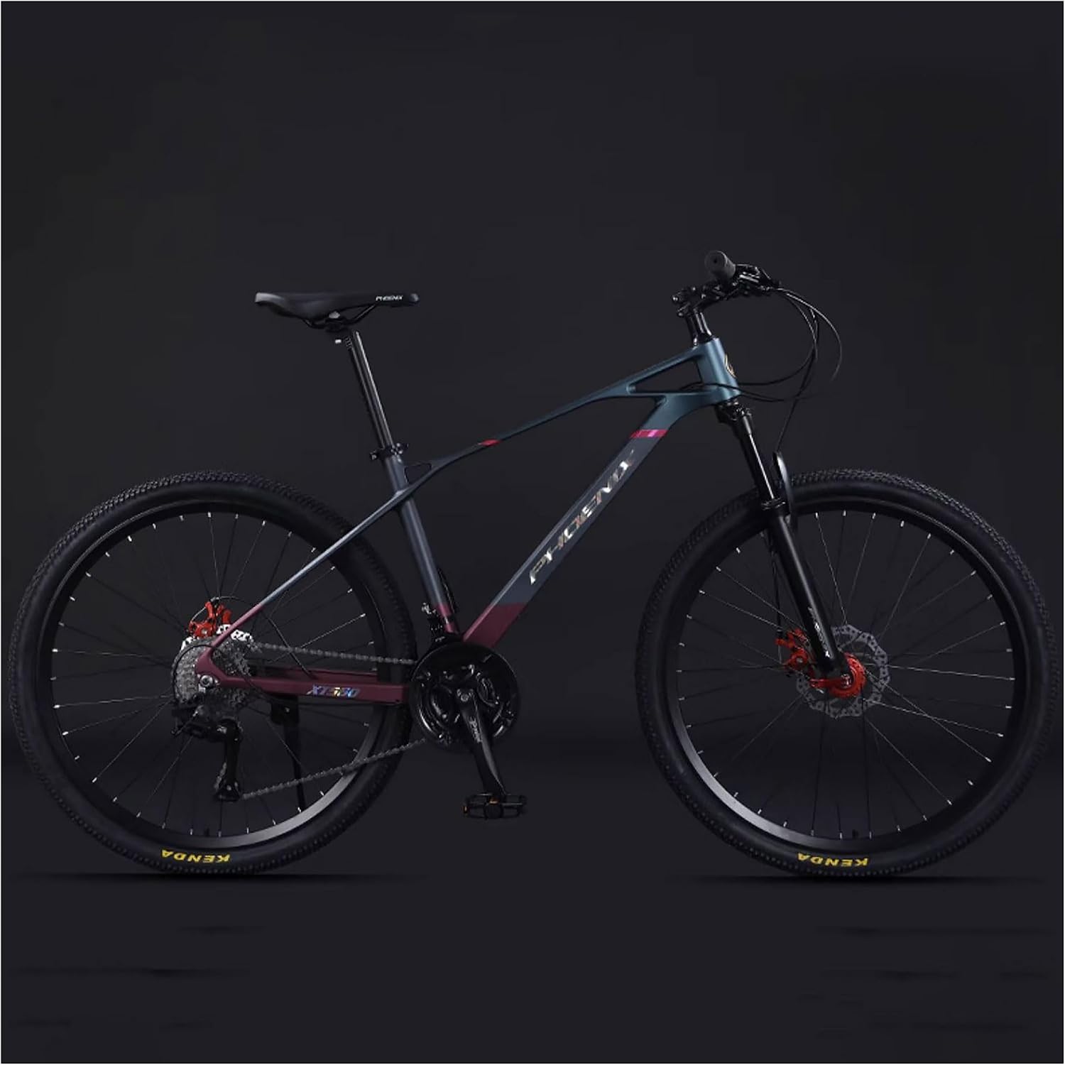 Mountain Bike 26 Inch 27 Speed Magnesium Alloy Frame MTB Disc Mechanical Brake Lockable Suspension Fork Off Road Mountain Bike Height 61.0 - 72.8 inches 155 - 185 cm Internal Wiring Front Wheel