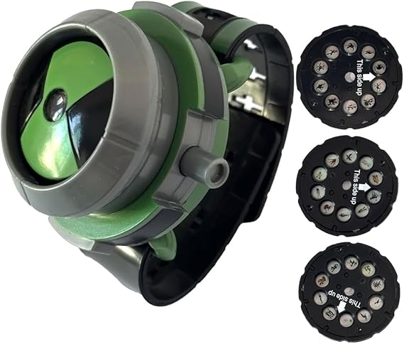 Ben Toys 10 Omnitrix Ben Watch Toy 10 Action Figure Alien Toy for Kids | Ben Omnitrix 10 ben Toys Ten Watch & Games Costume for Boys Kids Projector Model Birthday Party Supplies Decorations