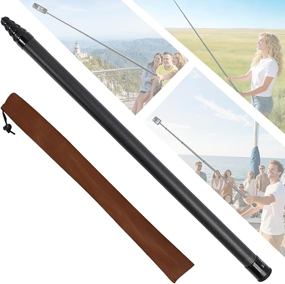 5m/16.4FT Carbon Fibre Invisible Extened Stick compatible for Insta360 X6-X