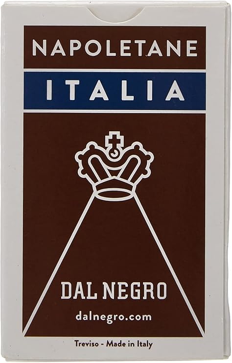 Dal - Napoletane Italia-Case Brown Regional Playing Cards, Multicoloured, from 3 to 99 years, 010069