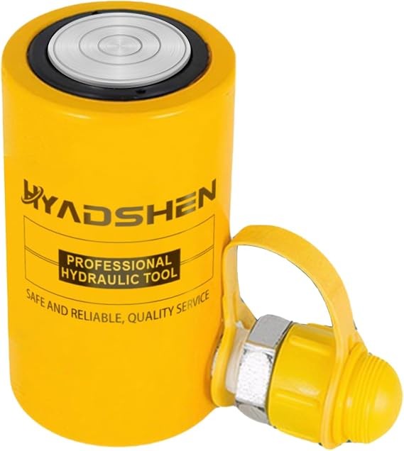 DALUSHAN 30T Short Type 2" Stroke Hydraulic Lifting Cylinder Porta Power Ram Jack Single Acting Lifting Cylinder Retract Automatically