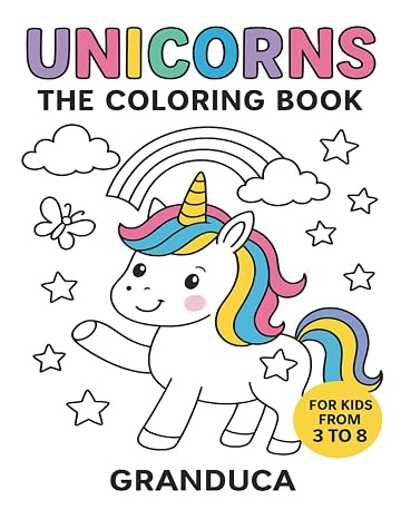 Unicorns: The coloring book