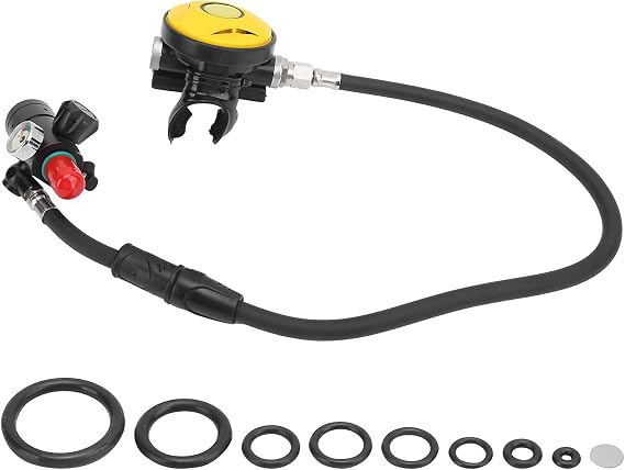 DIDEEP Scuba Diving Equipment Set with First Stage Relief Valve Second Stage X4000 Pro Breather