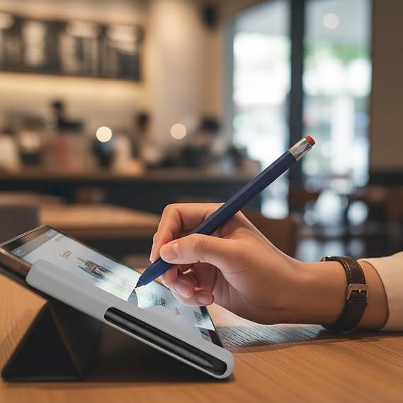 Samsung Galaxy Tab S6 Lite 2020/2022/2024 S Pen Kılıf Klasik Tasarım Mat Silikon Lacivert