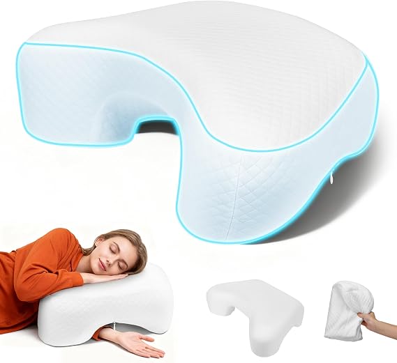 Side Sleeper Pillow with Arm Hole, Memory Foam Arm Pillow for Neck and Shoulder Pain,Ergonomic Support Multi-Angle Armholes Pillows for Many Sleeping Positions