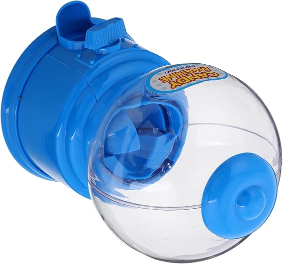 Mini Candy Machine Dispenser, Vintage Blue Plastic Tabletop Display