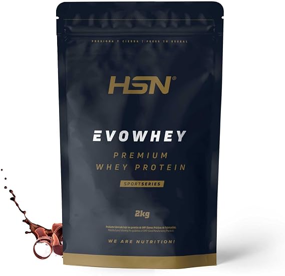 HSN Evowhey Protein | Chocolate 2kg = 67 Shots per Whey Protein Concentrate | 100% Whey Protein Concentrate (WPC) | Non-GMO, Vegetarian, Gluten and Soy Free