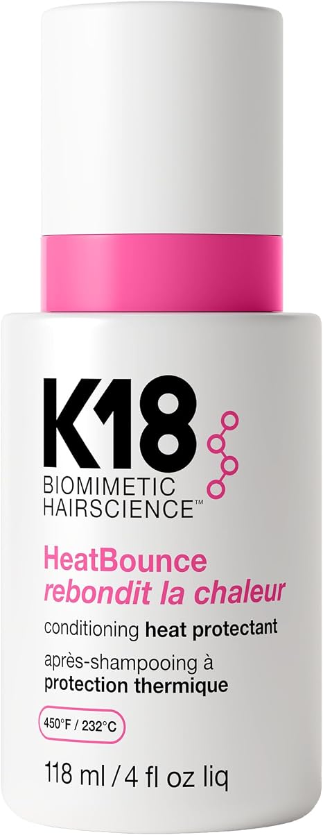 K18 Heatbounce Conditioning Heat Protectant, Leave-In Conditioner, Detangles, Softens & Protects Hair