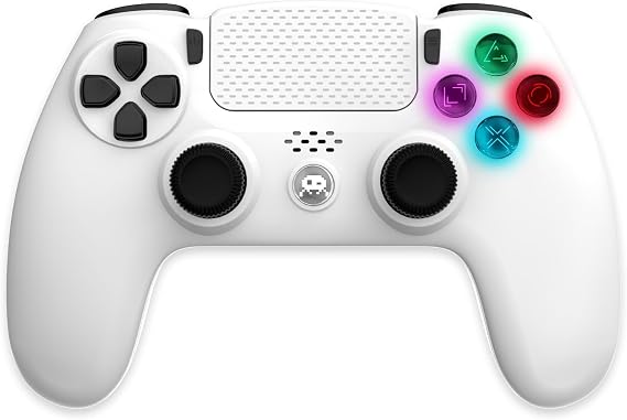 Freaks and Geeks -Wireless Controller for PS4 with 3,5mm jack slot - LED - White