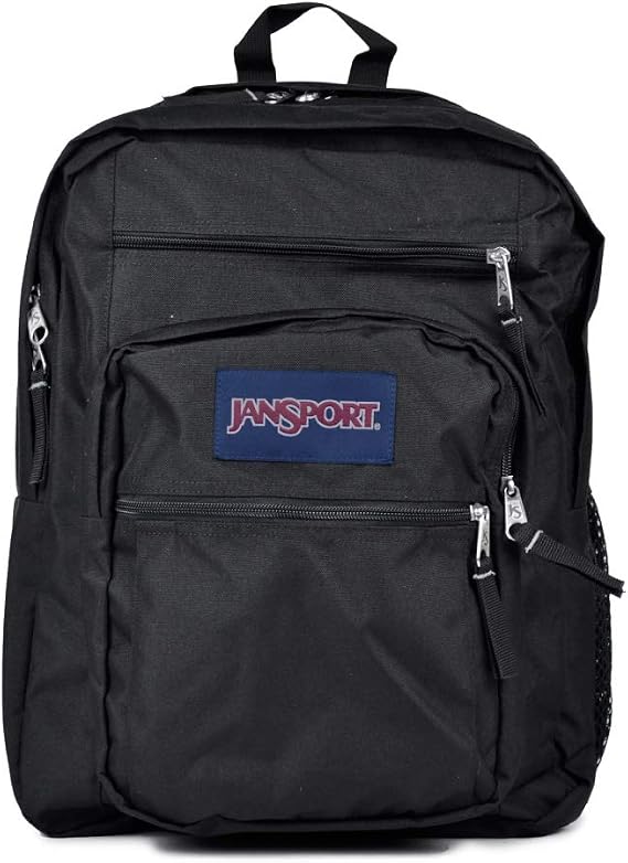JanSport Big Student Backpack Black Men's Women's JS0A47JK 008 A4 Compatible Parallel Import