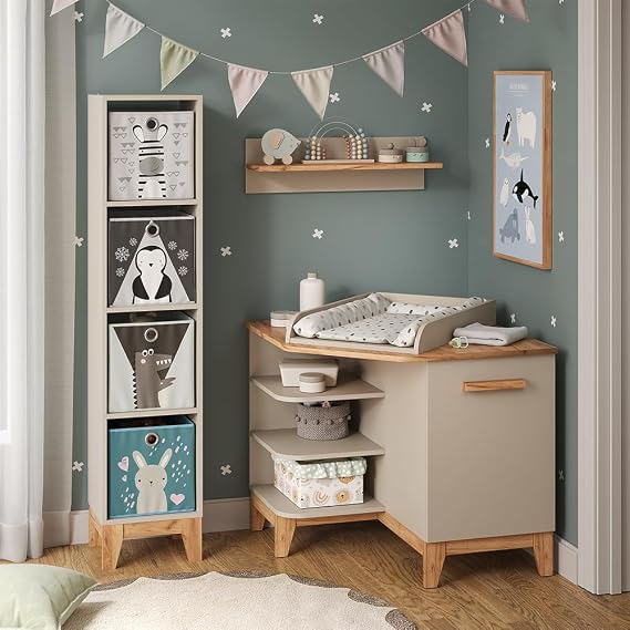 VitaliSpa Changing table Malia, Cashmere/Artisan, 85 x 85.2 cm