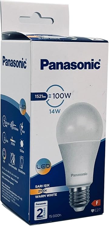 PANASONIC LED E27 14W 1521LM 2700K Lamp Yellow Light