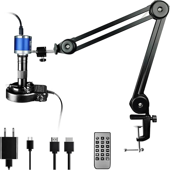 HDMI Digital Microscope, 48MP 4K Camera with LED Light for Repairs