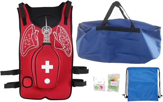 Choking Trainer Vest for Adult CPR First Aid Training Anti Choking Obstruction Trainer with Back Slap Practice Heimlich First Aid Practice Training Vest for Nurses & Students