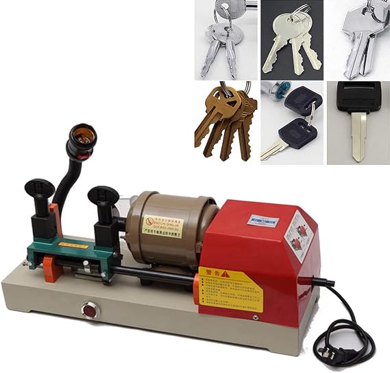 RH-2 Automatic Key Cutting Machine - Duplicate Keys Effortlessly with Electric Horizontal Tool & Color Key Duplicating for Locksmiths - 220V