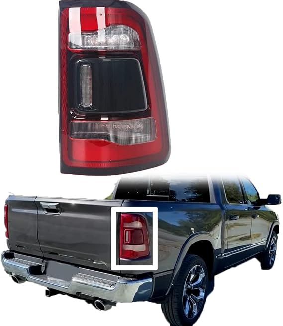 Car Rear Tail Light Assemblies for Dodge RAM 1500 2019 2020 2021 2022, Car Tail Light Brake Lamp Tail Lamp Led Taillight Replacement Car Accessories,right-1pcs
