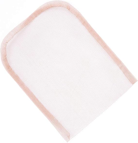 Mono Base For Making Wigs Cap Swiss Lace For Hair Topper Accessories Closure Base Nets 4"x4" Light Brown