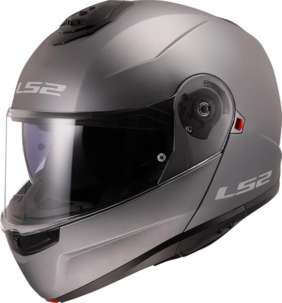 LS2 klapphelme motorrad STROBE II matt titanium L
