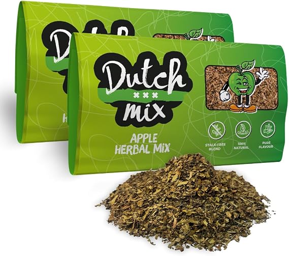 Dutch Mix Apple - Stalk-free & Natural - 100g Quality Herbal Mix - Amsterdam Herbal Mix as used in Coffee Shops