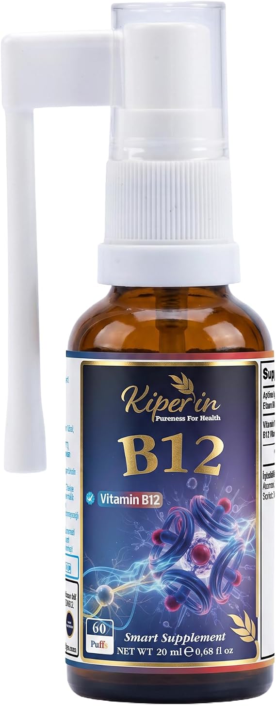 Kiperin B12 Vitamini Dilaltı Sprey 1500 mcg Yüksek Emilim 20 ml