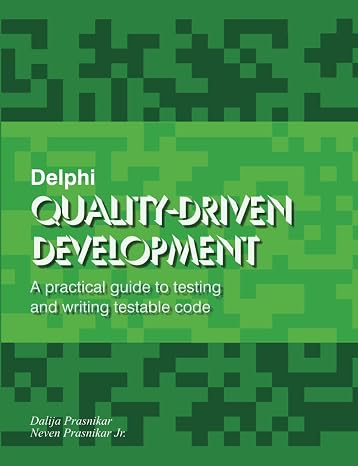 Delphi Quality-Driven Development: A practical guide to testing and writing testable code
