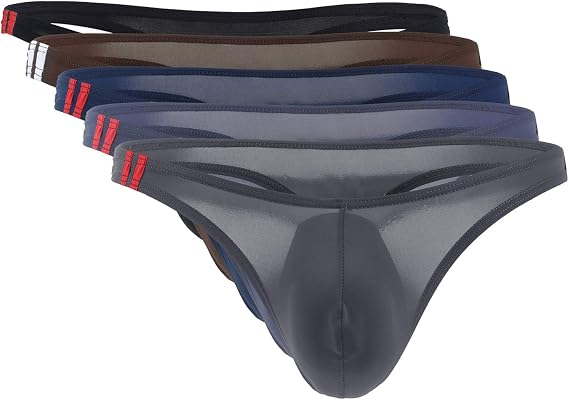 AIEOE String Thong for Men Lightweight Transparent Underwear Men's Briefs