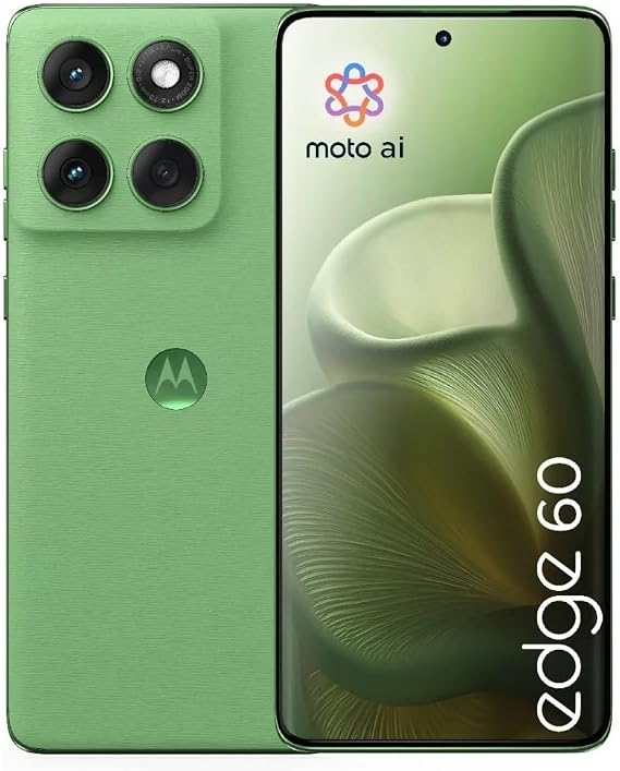 Motorola Edge 60 5G (XT2505-1) 787829 256GB Storage 8GB RAM Factory Unlocked SIM-Free Android Smartphone - Pantone Shamrock Green