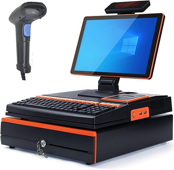 Dual-Screen Touch POS System with Fast Quiet Printing for Restaurant and Cafe Operations