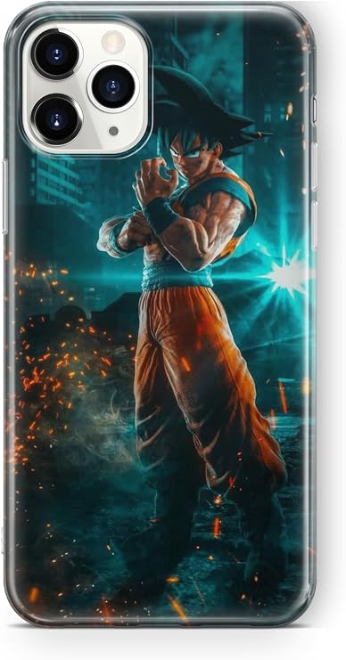 Multitronic iPhone 11 Pro Uyumlu Goku Tasarım Baskılı Şeffaf Kılıf