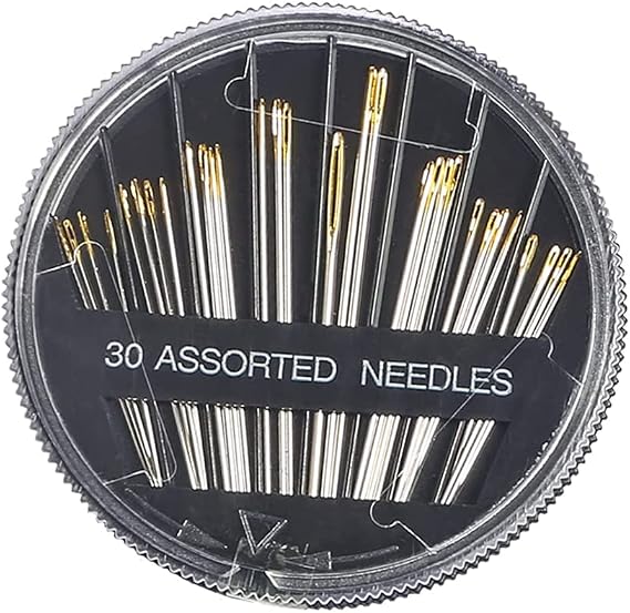 30 Pcs Hand Sewing Needles, Handmade Sewing Needles Set, Gold Tail Needles, General Purpose Hand Sewing Needles, Used for Various DIY Repair and Hand Sewing.