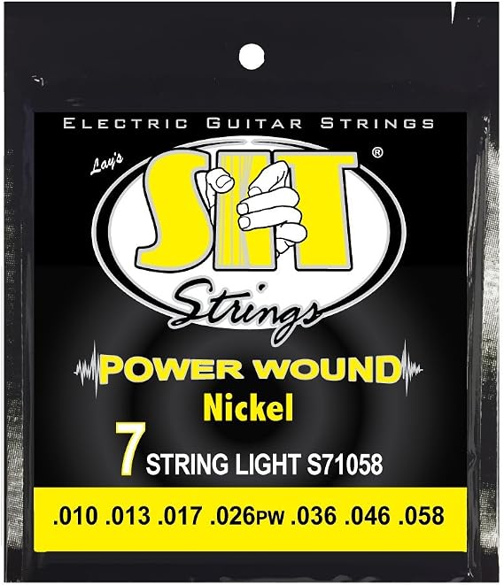 SIT STRINGS エスアイティストリングス エレキギター弦 7弦 PowerWound 7-STRING LIGHT S7-1058 .010-.058 国内正規品