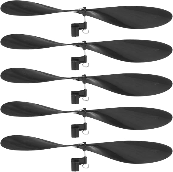 sourcing map Plastic Propeller, Propeller Props Blade Helicopter Kit Fold Resistant for STEM Activities Powered