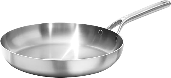 OXO Mira Tri-Ply Stainless Steel, 12" Frying Pan Skillet, Induction, Multi Clad, Dishwasher and Metal Utensil Safe