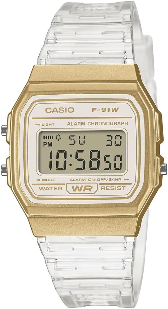 Casio F-91WS-7A2DF Kol Saati, Standart, Digital, Altın Sarısı, Unisex