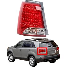 Car Rear Tail Light Assemblies for Kia Sorento 2009 2010 2011 2012, Car Tail Light Brake Lamp Tail Lamp Led Taillight Replacement Car Accessories,outside-left