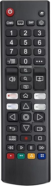 Universal Remote for LG TV Remote Control (All Models), with Netflix,Video,L G Channels Button,Disney Plus, compatible with all LG Smart TV models, including LCD, LED, UHD, QLED, 4K, 8K and HDR TVs