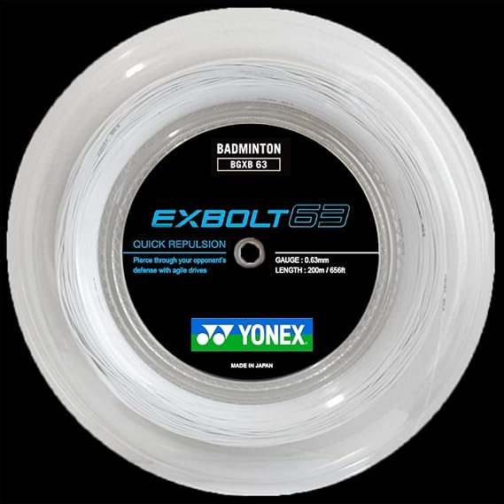 YONEX EXBOLT 63 Badminton String Set (200M Reel)