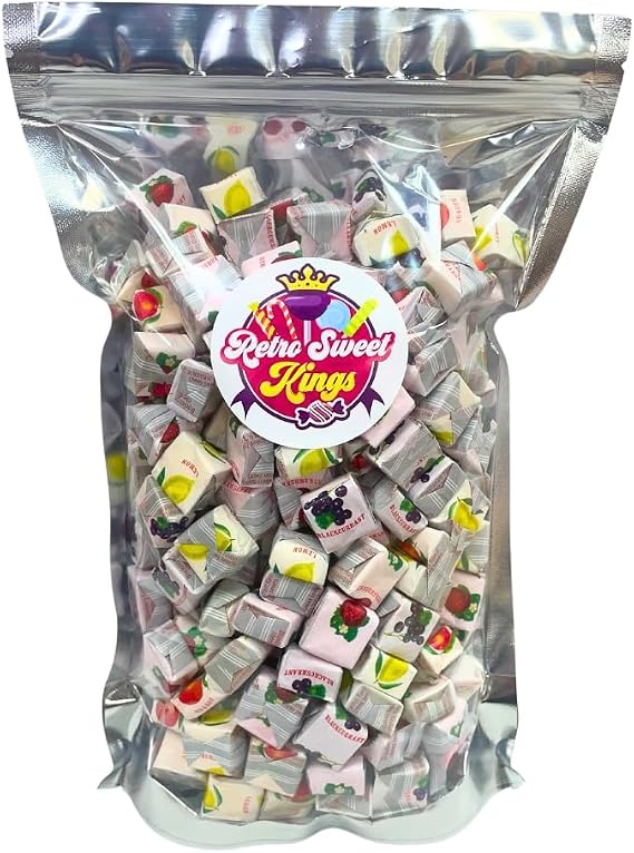 Fruit Caramels Sweets 1kg Bag, Pouch