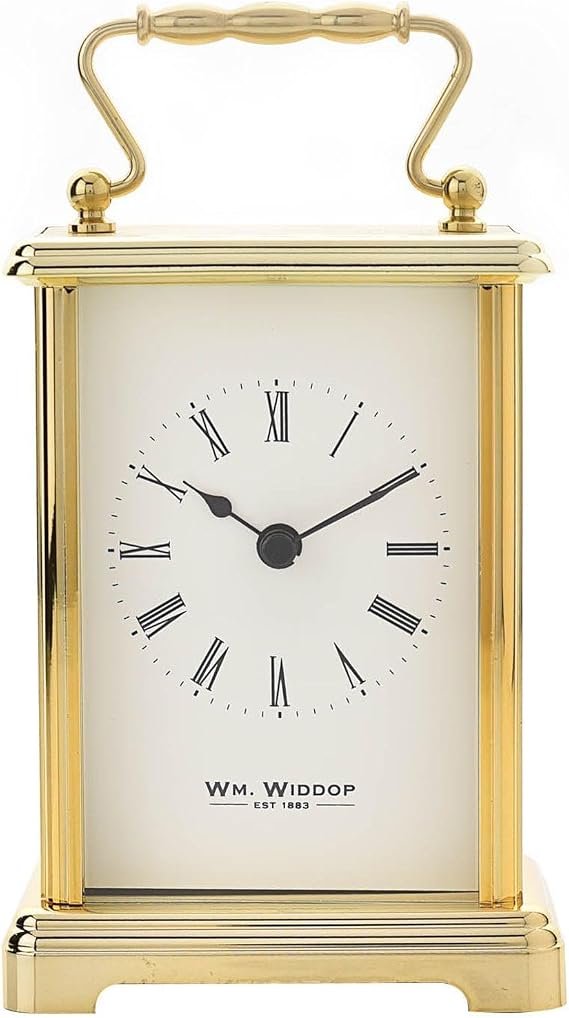 Widdop Brass Effect Carriage Clock