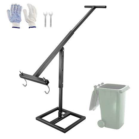 Wheelie Bin Compactor, Adjustable Height Bin Crusher