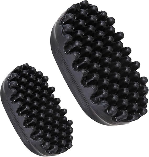 2 PCS Twist King, Hair Sponge for Curls, Black Styling Brushes for Afro and Curly Hair, Professional Twist Styler Set, Perfect for Home and Salon Use, Includes Large and Small Sizes