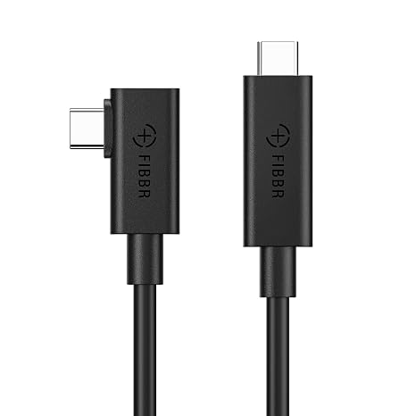 FIBBR Link Cable 3M Compatible with Oculus/Meta Quest 3/Quest 2/Pro/Pico 4 Steam VR, Fiber Optic Virtual Reality Headset Cable High Speed PC Transfer USB 3.0 to USB C Cable AOC for VR Headset Gaming