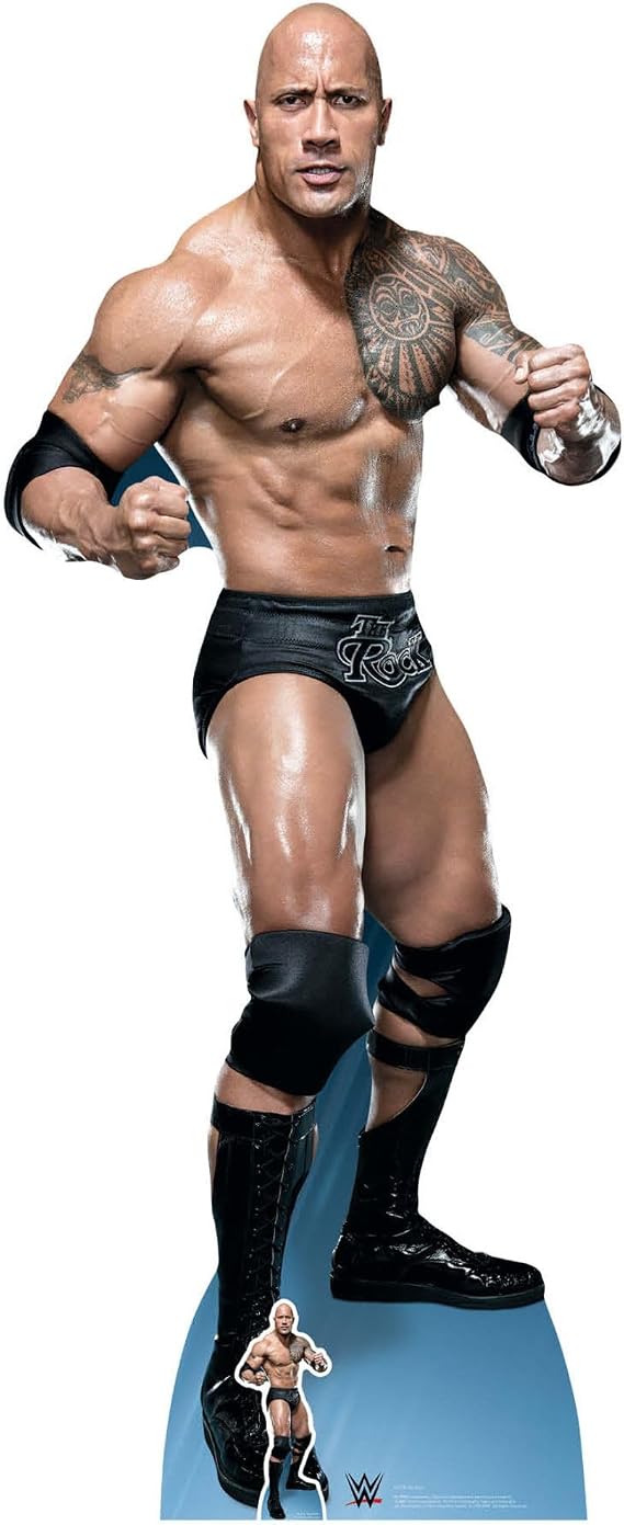 Star Cutouts Ltd SC1239 Official WWE The Rock Dwayne Johnson 'Just Bring It', Lifesize Cardboard Cutout,195 cm Tall