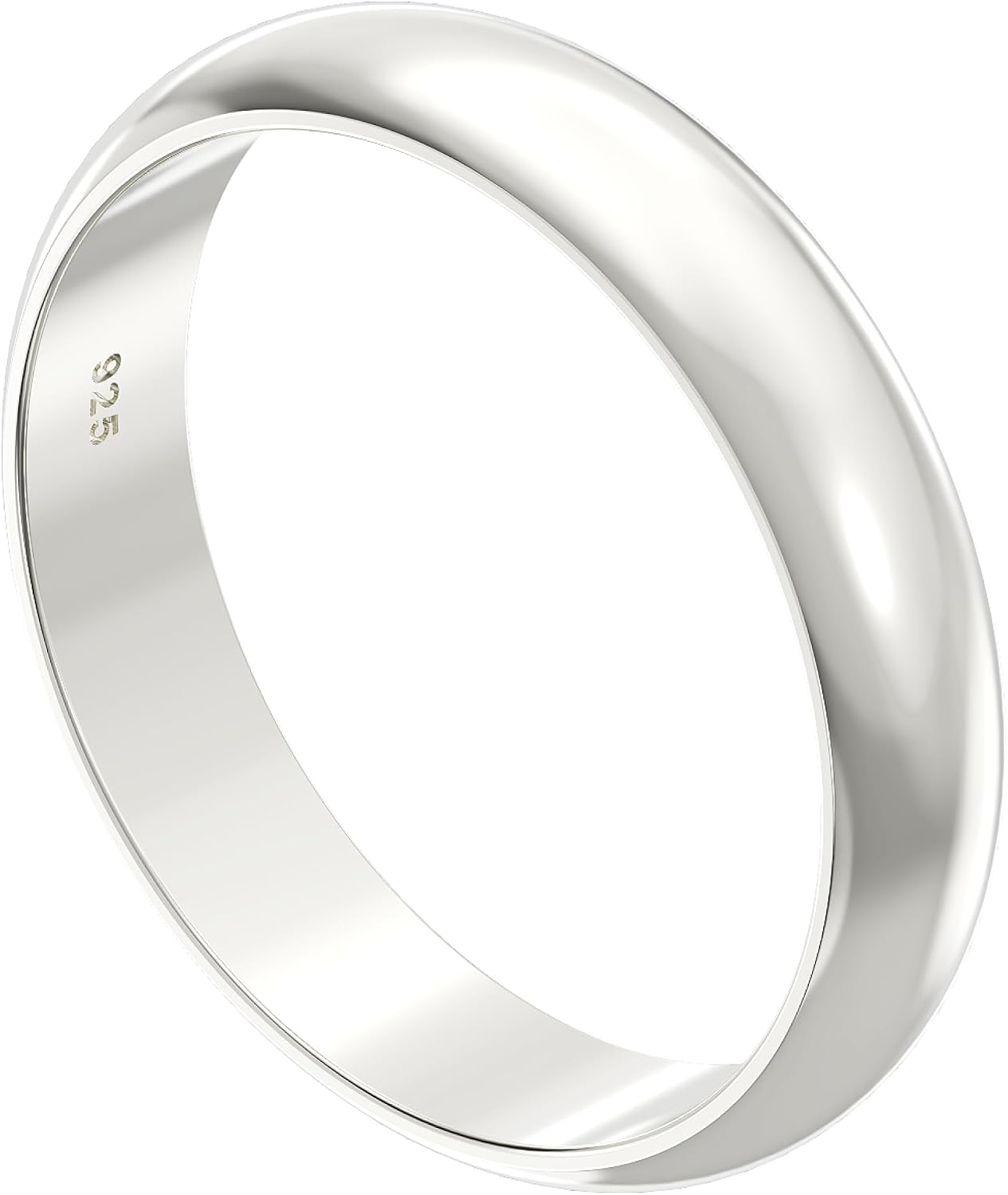 Aeon 925 Sterling Silver Court Wedding Ring – 35mm | Comfort Fit for Men &amp; Women | Sizes J-Z | Premium Quality for Life's Special Moments