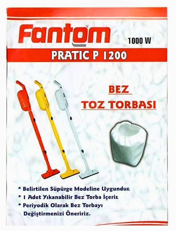 Fantom ile Uyumlu Pratik P1200 - Speedy Du 2000 - Beyaz Toz Torbası - 15 Adet