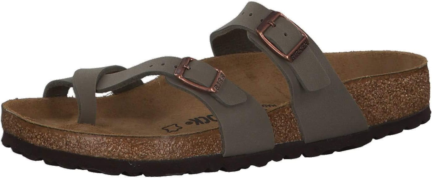 Birkenstock Mayari Birko-flor Nubuck, Girl's Flip Flops