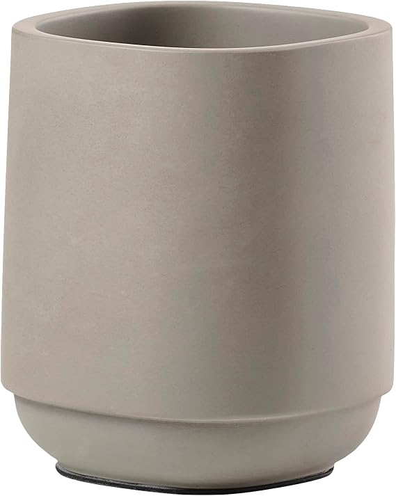 Zone Denmark Time diş fırçası kabı, banyo için diş fırçası tutucu, çap 8 cm, yükseklik 9,8 cm, beton