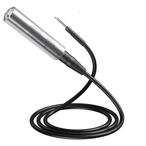 QDY30A Water Level Sensor 0-30m Liquid Transmitter 4-20ma/Output 0-5V 0-1/2/3/4/5 Transducer 1Pcs(Output 4-20ma,50m re 50m cable)