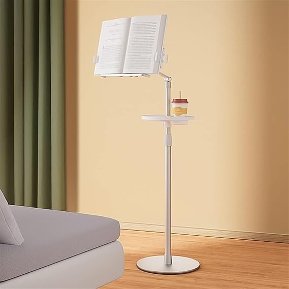 Floor Stand Book Holder, Adjustable Book Stand Reading Rest Bookrest, Lazy Reading Stand for Students - Standing & Lifting Adjustable Height Stand for Desk, Bed, Couch, Office