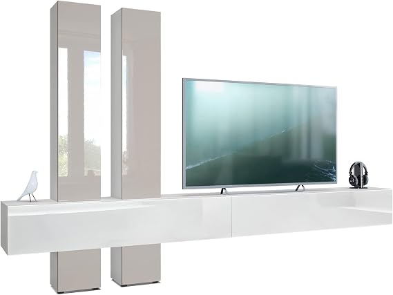 Vladon Moja Wall Unit White